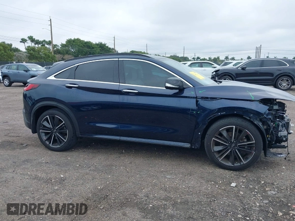 2022 Infiniti QX55 Essential with VIN 3PCAJ5K36NF103132, listed as a IAAI auction lot 41412764 with 32,100 mi miles and . Bid and sale history available at DreamBid. Image 14.