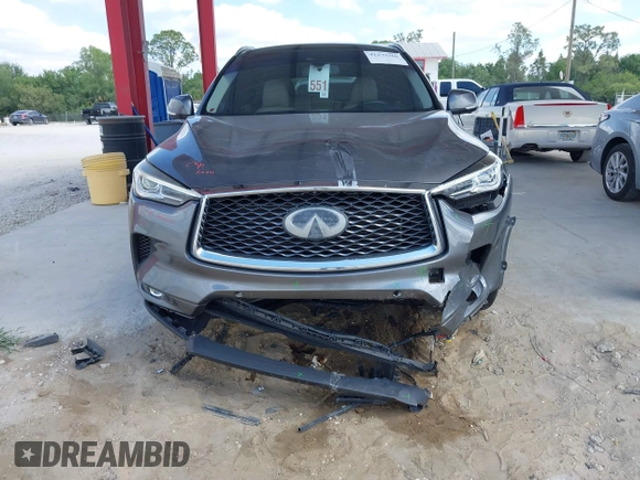 2019 Infiniti QX50 Essential with VIN 3PCAJ5M14KF107297, listed as a IAAI auction lot 42279368 with 93,168 mi miles and . Bid and sale history available at DreamBid. Image 6.