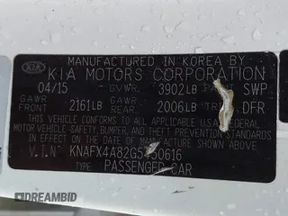 2016 Kia Forte EX with VIN KNAFX4A82G5450616, listed as a IAAI auction lot 42107042 with 131,419 mi miles. Bid and sale history available at carsss.com. Image 9.