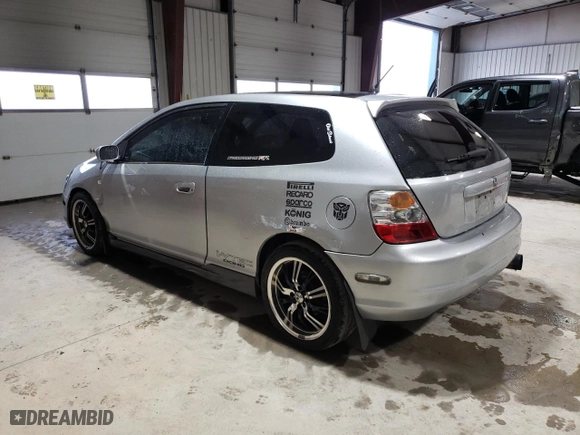 2002 Honda Civic Si with VIN SHHEP33592U305770, listed as a Copart auction lot 80984924 with 277,099 mi miles and Salvage Title. Bid and sale history available at carsss.com. Image 2.