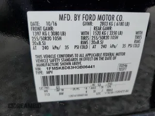 2017 Ford Explorer XLT с VIN 1FM5K8D83HGB06441, выставлен на аукционе Copart как лот 49990625 с пробегом 103 202 миль миль и На запчасти • Non repairable. История ставок и продаж доступна на DreamBid. Изображение 13.