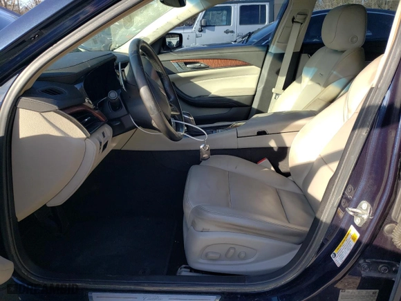 2015 Cadillac CTS Sedan RWD with VIN 1G6AP5SX4F0129071, listed as a Copart auction lot 87152944 with 126,724 mi miles and Salvage Title. Bid and sale history available at carsss.com. Image 7.