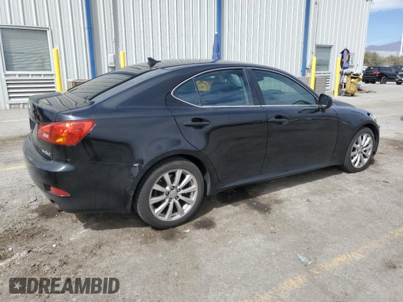 2008 Lexus IS 250 with VIN JTHBK262685074513, listed as a Copart auction lot 48757595 with 161,433 mi miles and Salvage Title. Bid and sale history available at DreamBid. Image 3.