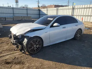 2023 Mercedes-Benz C 43 AMG with VIN W1KAF8HB3PR073401, listed as a Copart auction lot 87645465 with 27,805 mi miles and Salvage Title. Bid and sale history available at DreamBid. Image 1.
