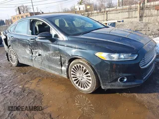 2014 Ford Fusion Titanium with VIN 3FA6P0K90ER336116, listed as a IAAI auction lot 41559792 with 132,852 mi miles. Bid and sale history available at carsss.com. Image 1.