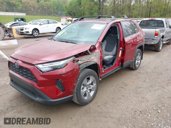 2023 Toyota RAV4 Hybrid XLE with VIN 4T3RWRFV0PU089720, listed as a IAAI auction lot 42016001 with 19,499 mi miles. Bid and sale history available at carsss.com. Image 6.