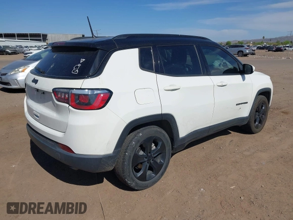 2018 Jeep Compass Latitude with VIN 3C4NJCBB3JT462141, listed as a IAAI auction lot 42024920 with 84,988 mi miles and . Bid and sale history available at DreamBid. Image 4.