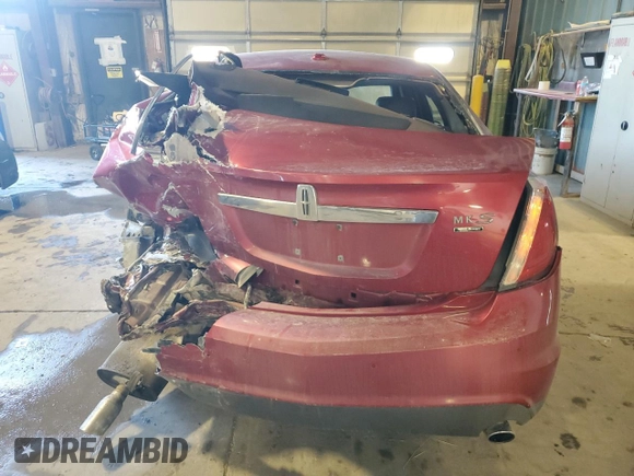 2010 Lincoln MKS EcoBoost with VIN 1LNHL9FT3AG602783, listed as a Copart auction lot 45983635 with 216,806 mi miles and Salvage title. Bid and sale history available at DreamBid. Image 6.