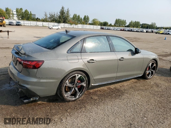 2023 Audi S4 Prestige with VIN WAUC4AF46PA050677, listed as a Copart auction lot 69100594 with 31,643 mi miles and Salvage Title. Bid and sale history available at carsss.com. Image 3.