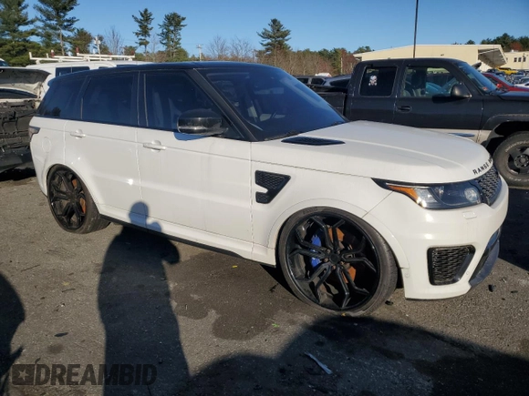 2016 Land Rover Range Rover Sport SVR with VIN SALWZ2EF2GA557465, listed as a Copart auction lot 78547734 with 45,756 mi miles and Salvage title. Bid and sale history available at DreamBid. Image 4.