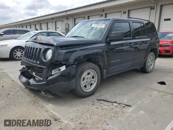 2015 Jeep Patriot Sport with VIN 1C4NJPBA2FD328846, listed as a Copart auction lot 51698285 with 146,674 mi miles and Salvage Title. Bid and sale history available at carsss.com. Image 1.