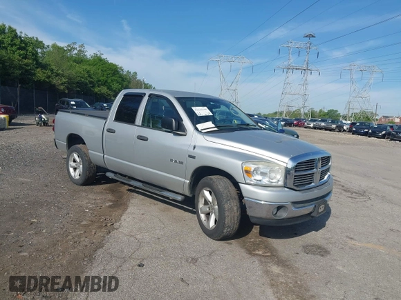 2008 Dodge 1500 SLT with VIN 1D7HU18268S543913, listed as a IAAI auction lot 42233740 with 186,114 mi miles and . Bid and sale history available at DreamBid. Image 1.
