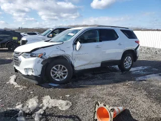 2020 Chevrolet Traverse LT Cloth with VIN 1GNEVGKW2LJ184817, listed as a Copart auction lot 45007175 with 59,658 mi miles and Salvage Title. Bid and sale history available at carsss.com. Image 1.