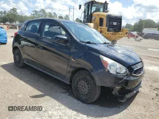 2017 Mitsubishi Mirage ES with VIN ML32A3HJ7HH011386, listed as a Copart auction lot 61141245 with 99,119 mi miles and Salvage title. Bid and sale history available at DreamBid. Image 4.