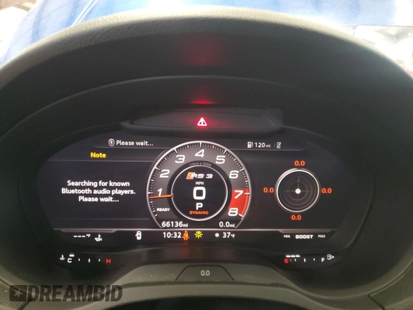 2019 Audi RS 3 z VIN WUABWGFF6KA903863, wystawiony jako Copart lot #47354075 z przebiegiem 66 136 mil mil oraz Szkoda całkowita • Salvage title. Historia ofert i sprzedaży dostępna na DreamBid. Obrazek 9.