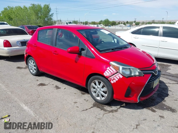 2015 Toyota Yaris L with VIN VNKKTUD33FA027229, listed as a IAAI auction lot 42147103 with 143,304 mi miles and . Bid and sale history available at DreamBid. Image 1.