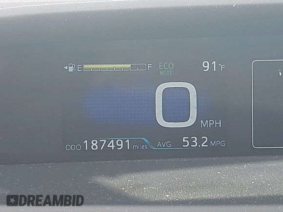 2020 Toyota Prius LE with VIN JTDKARFP7L3145683, listed as a IAAI auction lot 42004199 with 187,491 mi miles and . Bid and sale history available at DreamBid. Image 7.