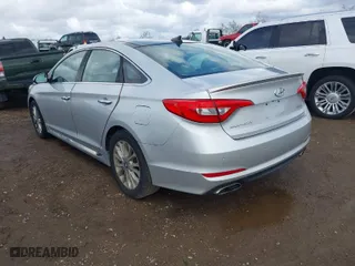 2015 Hyundai Sonata 2.4L Sport with VIN 5NPE34AF4FH036129, listed as a IAAI auction lot 41740812 with 79,483 mi miles. Bid and sale history available at carsss.com. Image 3.
