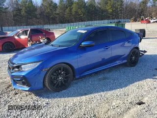 2020 Honda Civic Si with VIN 2HGFC1E5XLH705711, listed as a Copart auction lot 43058175 with 98,721 mi miles and Salvage Title. Bid and sale history available at DreamBid. Image 1.