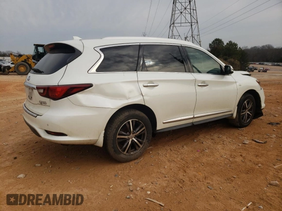 2019 Infiniti QX60 Luxe with VIN 5N1DL0MM7KC526872, listed as a Copart auction lot 43431365 with 123,058 mi miles and Salvage Title. Bid and sale history available at DreamBid. Image 3.