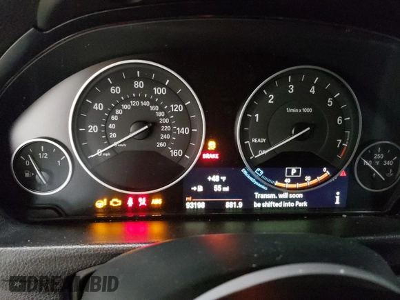 2015 BMW 3 Series 320i xDrive with VIN WBA3C3G51FNT51967, listed as a Copart auction lot 51672295 with 93,198 mi miles and Salvage Title. Bid and sale history available at carsss.com. Image 9.
