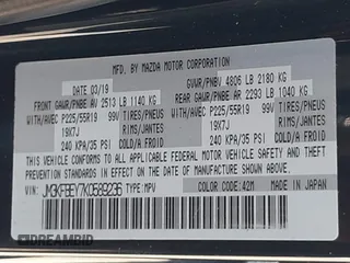 2019 Mazda CX-5 Signature with VIN JM3KFBEY7K0589236, listed as a IAAI auction lot 42078418 with 86,959 mi miles. Bid and sale history available at carsss.com. Image 9.