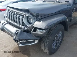 2025 Jeep Wrangler Sahara with VIN 1C4PJXEN5SW525130, listed as a IAAI auction lot 42174096 with 5,387 mi miles and . Bid and sale history available at DreamBid. Image 6.