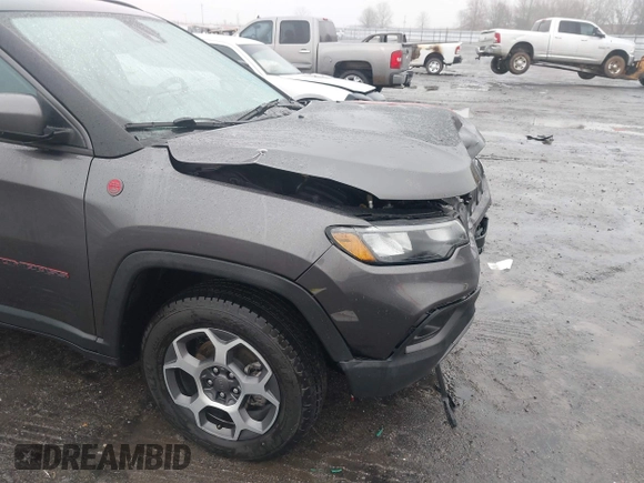 2022 Jeep Compass Trailhawk with VIN 3C4NJDDB5NT162979, listed as a IAAI auction lot 41535004 with 22,354 mi miles and . Bid and sale history available at DreamBid. Image 18.