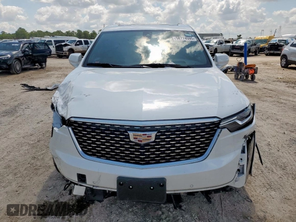 2021 Cadillac XT6 Premium Luxury with VIN 1GYKPDRS5MZ233884, listed as a Copart auction lot 58774595 with 47,490 mi miles and Salvage title. Bid and sale history available at DreamBid. Image 5.
