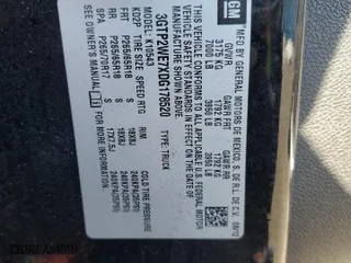 2013 GMC Sierra 1500 SLT with VIN 3GTP2WE7XDG178520, listed as a Copart auction lot 88960775 with 133,535 mi miles and Salvage Title. Bid and sale history available at carsss.com. Image 13.