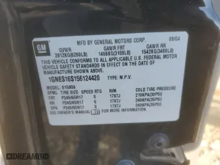 2005 Chevrolet TrailBlazer LS with VIN 1GNES16S156124420, listed as a Copart auction lot 87953635 with 179,730 mi miles and Clean Title. Bid and sale history available at carsss.com. Image 13.