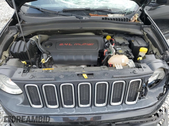 2017 Jeep Renegade Altitude z VIN ZACCJABB1HPF76944, wystawiony jako Copart lot #55154615 z przebiegiem 106 292 mil mil oraz Szkoda całkowita • Salvage title. Historia ofert i sprzedaży dostępna na DreamBid. Obrazek 12.
