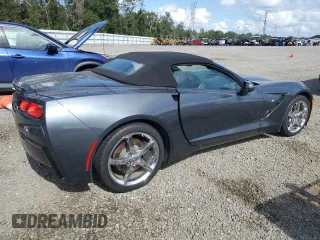 2014 Chevrolet Corvette 3LT with VIN 1G1YF3D70E5127778, listed as a Copart auction lot 80135594 with 0 mi miles and Salvage Title. Bid and sale history available at carsss.com. Image 3.