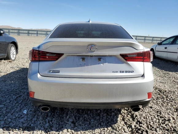 2015 Lexus IS 350 with VIN JTHCE1D28F5008390, listed as a Copart auction lot 46470005 with 82,091 mi miles and Salvage Title. Bid and sale history available at carsss.com. Image 6.