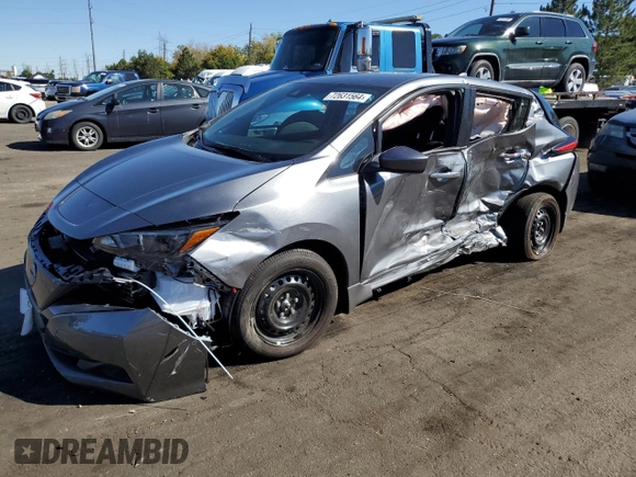 2025 Nissan LEAF S with VIN 1N4AZ1BV6SC557902, listed as a Copart auction lot 72631564 with 1,157 mi miles and Salvage Title. Bid and sale history available at carsss.com. Image 1.