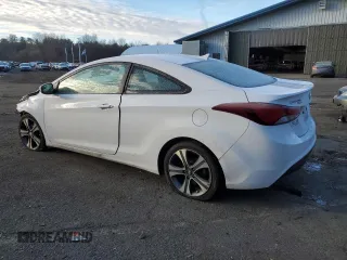 2014 Hyundai Elantra Coupe with VIN KMHDH6AH0EU028586, listed as a Copart auction lot 86395934 with 110,738 mi miles and Salvage Title. Bid and sale history available at carsss.com. Image 2.