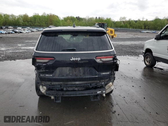 2022 Jeep Grand Cherokee Limited z VIN 1C4RJKBG5N8578842, wystawiony jako Copart lot #55616725 z przebiegiem 54 007 mil mil oraz Szkoda całkowita • Salvage title. Historia ofert i sprzedaży dostępna na DreamBid. Obrazek 6.