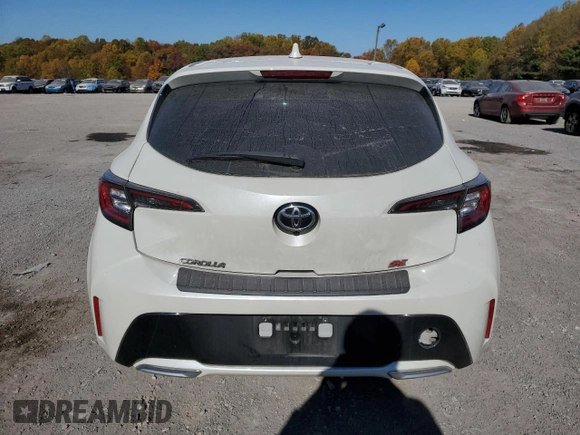 2019 Toyota Corolla SE with VIN JTNK4RBEXK3059015, listed as a Copart auction lot 77062644 with 55,028 mi miles and Salvage Title. Bid and sale history available at DreamBid. Image 6.