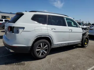 2021 Volkswagen Atlas SE with VIN 1V2DP2CA1MC549724, listed as a Copart auction lot 50237905 with 45,932 mi miles and Salvage title. Bid and sale history available at DreamBid. Image 3.