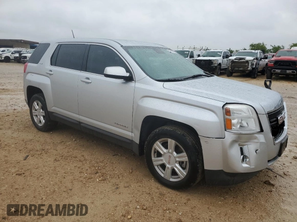 2014 GMC Terrain SLE with VIN 2GKALMEK4E6318008, listed as a Copart auction lot 55818745 with 74,481 mi miles and Salvage Title. Bid and sale history available at DreamBid. Image 4.
