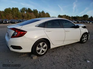 2016 Honda Civic Sedan LX with VIN 19XFC2F51GE211452, listed as a Copart auction lot 80731194 with 0 mi miles and Salvage Title. Bid and sale history available at carsss.com. Image 3.