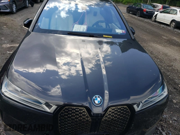 2023 BMW iX xDrive50 with VIN WB523CF05PCL62449, listed as a Copart auction lot 57069783 with 0 mi miles. Bid and sale history available at carsss.com. Image 11.