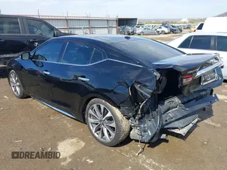 2020 Nissan Maxima Platinum with VIN 1N4AA6FV0LC376990, listed as a IAAI auction lot 41642392 with 55,566 mi miles and . Bid and sale history available at DreamBid. Image 3.
