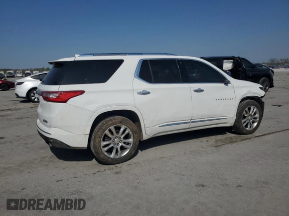 2018 Chevrolet Traverse High Country with VIN 1GNEVKKWXJJ166954, listed as a Copart auction lot 52538585 with 79,605 mi miles and Salvage Title. Bid and sale history available at carsss.com. Image 3.