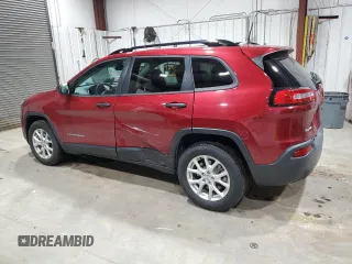 2017 Jeep Cherokee Sport with VIN 1C4PJMAB0HW504625, listed as a Copart auction lot 84867194 with 46,966 mi miles and Salvage Title. Bid and sale history available at carsss.com. Image 2.