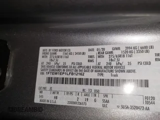 2020 Ford F-150 XL с VIN 1FTEW1EP1LFB12162, выставлен на аукционе IAAI как лот 41211017 с пробегом 82 920 миль миль и . История ставок и продаж доступна на DreamBid. Изображение 9.