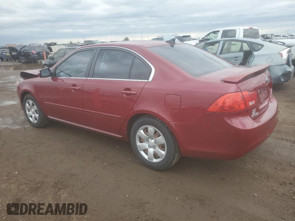 2009 Kia Optima LX z VIN KNAGE228395313765, wystawiony jako Copart lot #59707675 z przebiegiem 170 773 mil mil oraz Szkoda całkowita • Salvage title. Historia ofert i sprzedaży dostępna na DreamBid. Obrazek 2.