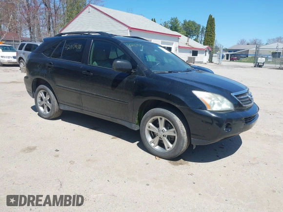 2006 Lexus RX 400h with VIN JTJHW31U760019722, listed as a IAAI auction lot 42117438 with 173,410 mi miles and . Bid and sale history available at DreamBid. Image 1.