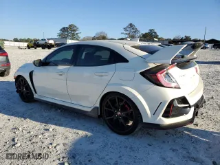 2021 Honda Civic Type R Touring with VIN SHHFK8G72MU205055, listed as a Copart auction lot 81995414 with 14,990 mi miles and Salvage Title. Bid and sale history available at carsss.com. Image 2.