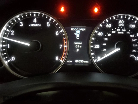 2015 Lexus GS 350 with VIN JTHBE1BLXFA014593, listed as a Copart auction lot 55627775 with 89,550 mi miles and Salvage title. Bid and sale history available at DreamBid. Image 9.